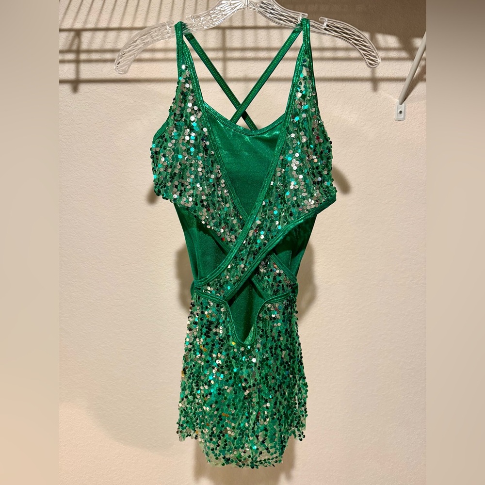 Curtain Call Green Sequin Costume